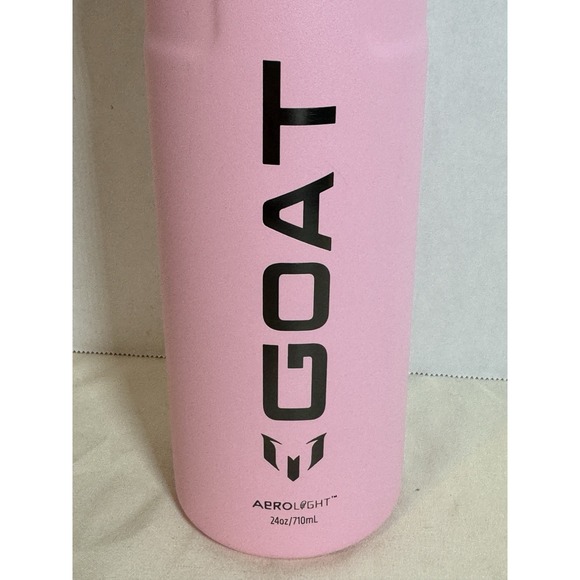 Stanley Aerolight IceFlow Flip Straw Messi GOAT 24 Oz Water Bottle LIMITED Pink - Picture 3 of 12